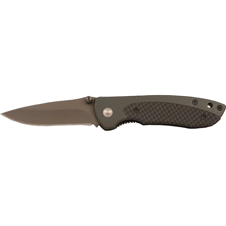 Whitby Knives 2.5" Carbon Fibre Effect Lock Knife LK1212