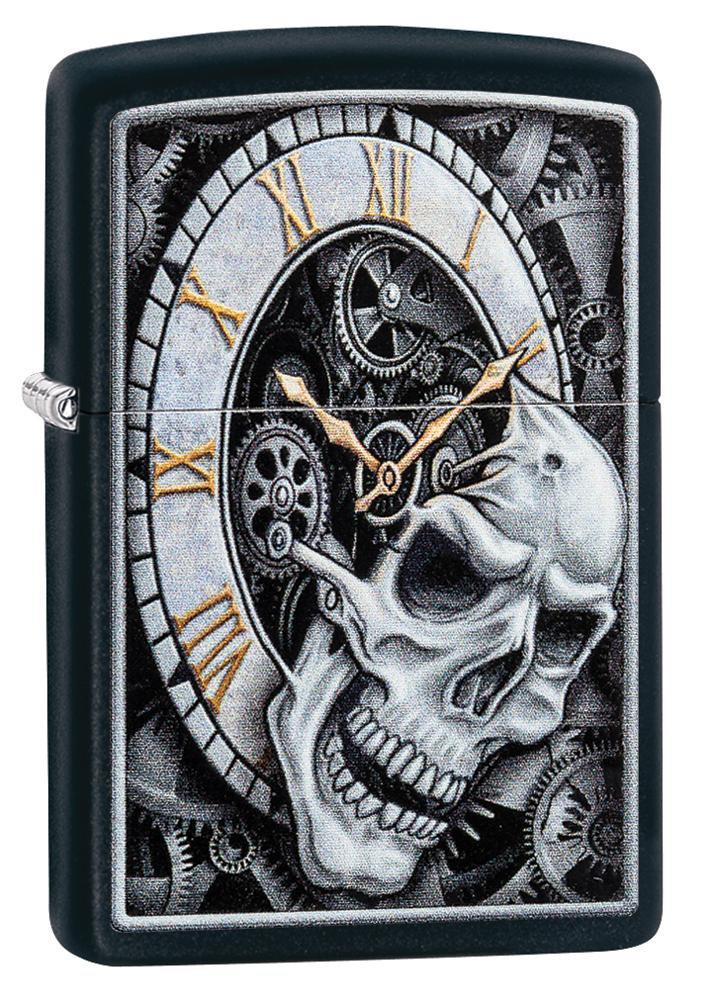 Zippo - 218 Skull Clock Design