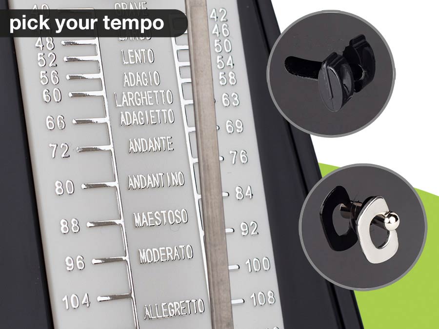 Boston Mechanical Metronome w/ Bell (BMM-60-BK)