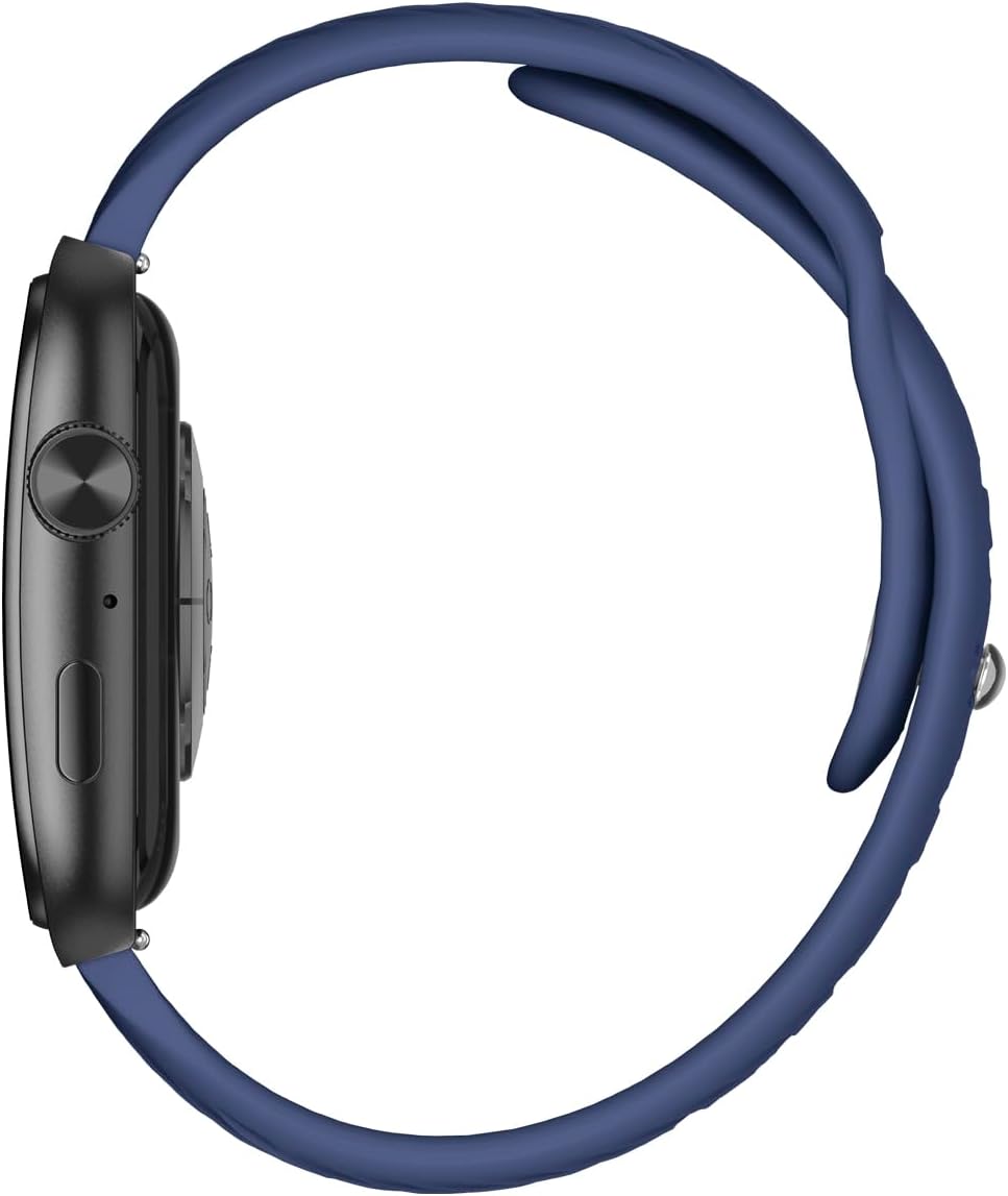 Trevi T-FIT 400C Smartwatch with Bluetooth Call Function, Curved AMOLED Display 1.96 Inches Always On, Wellness and Physical Activity Control, Social Media Notifications, IP68 Water Resistant, Blue