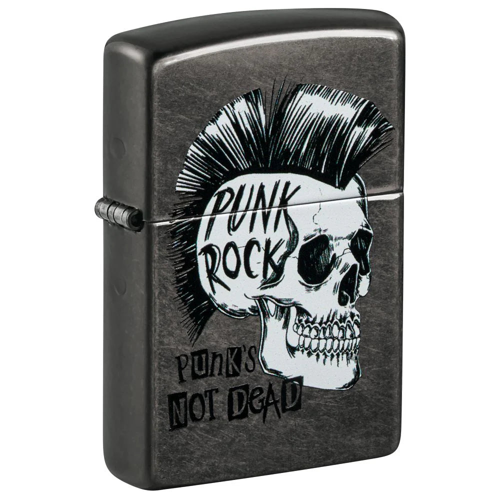 ZIPPO Punk Rock Skull Design