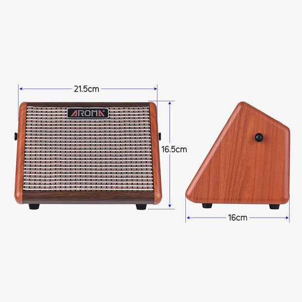 Aroma 15W Acoustic Guitar Wooden Amplifier with Bluetooth