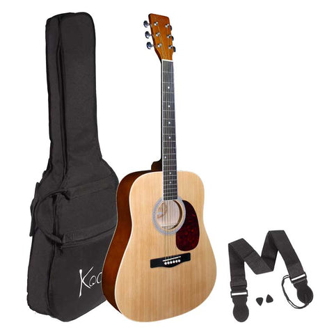 Koda 4/4 Acoustic Guitar Pack - Natural