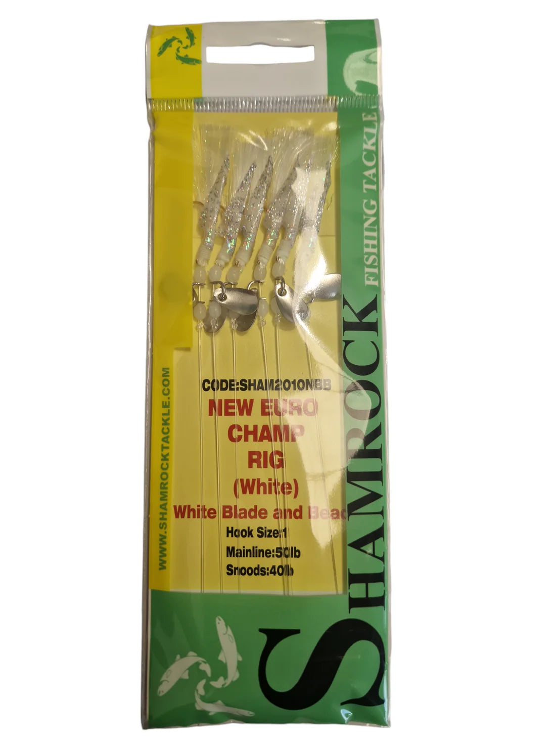 Shamrock New Euro Champ Rig (White) w/ Silver Blade