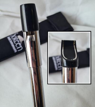 Boreen Tunable C Whistle - Polished Chrome Finish incl Soft Padded Case