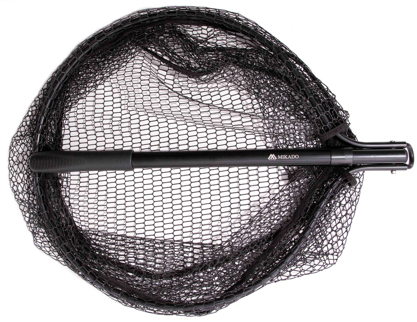 Mikado Automatic Landing Net Rubber Mesh 130cm (50x45cm)