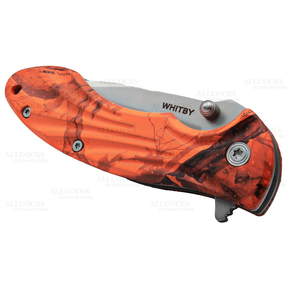Whitby Orange Camo Lock Knife (2.75") - LK152