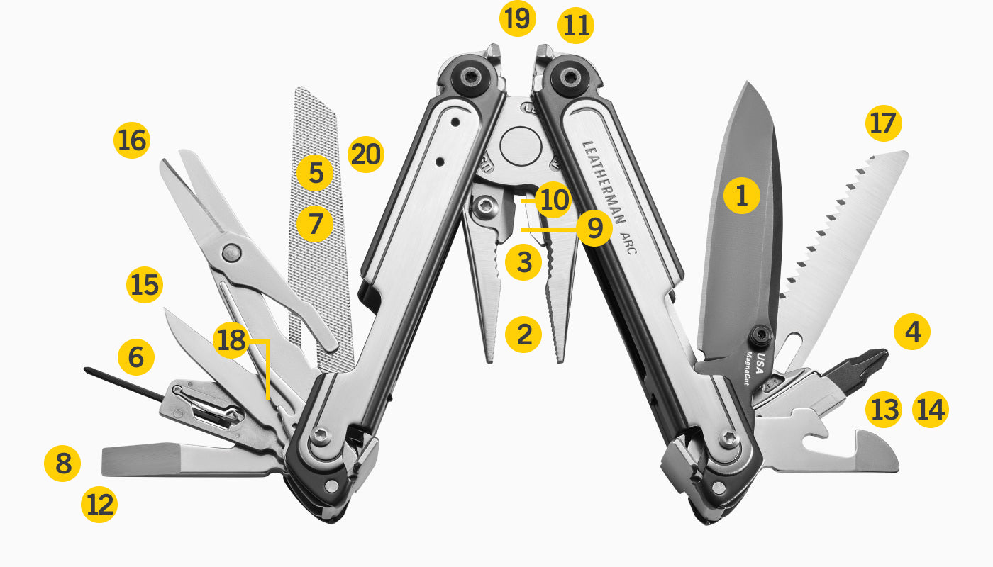 Leatherman ARC Multi- Tool - Black & Stainless Steel