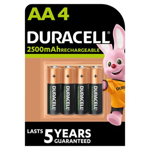 Duracell Recharge AA Rechargeable Batteries (4 Pack)
