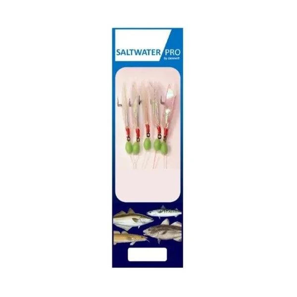Dennett Saltwater Pro 5 Hook Luminous Fish Skin Feather Rig