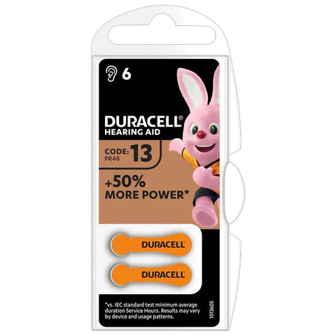 Duracell Hearing Aid Batteries 13 / PR48