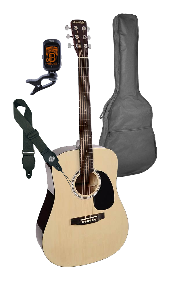 Richwood Grimshaw Dreadnought Acoustic Guitar Kit - Natural