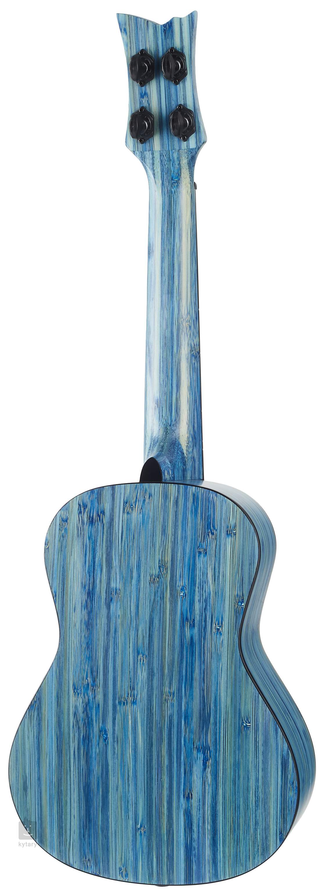 Ortega Bamboo Series Concert Ukulele - Stone Washed Blue