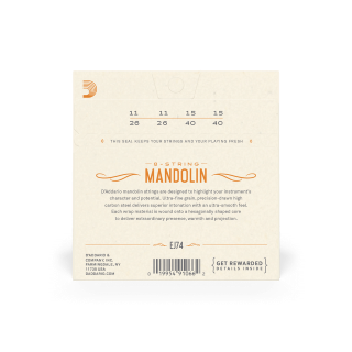 D'addarío Mandolin Strings Phosphor Bronze (8-string)