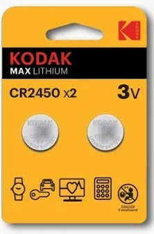Kodak CR2450 Lithium Battery (2pcs)