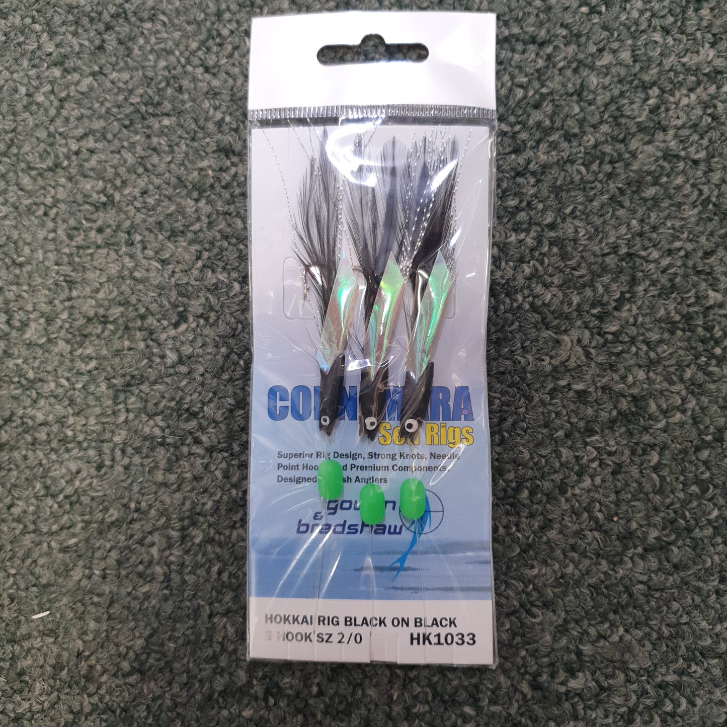Gowen & Bradshaw Connemara Saltwater Hokkai Rig Black 3 Hook 2/0