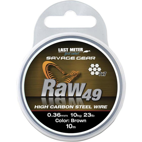 Savage Gear Raw 49 Steel Wire - Uncoated
