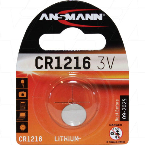 Ansmann CR1216 3v Lithium Battery