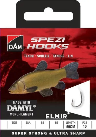 DAM Spezi Tench Hooks (50cm / 10pcs)