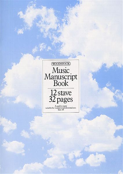 Music Manuscript A4. (12 Stave, 32 Page)