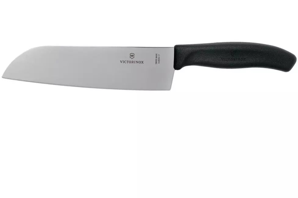 Victorinox Swiss Classic Santoku 17cm Knife - Black