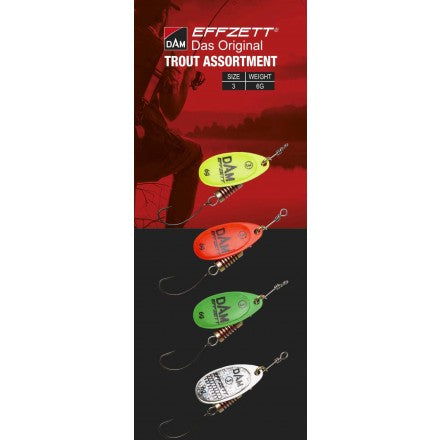DAM Assorted Spinner Packs (Trout, Perch & Pike Kit)