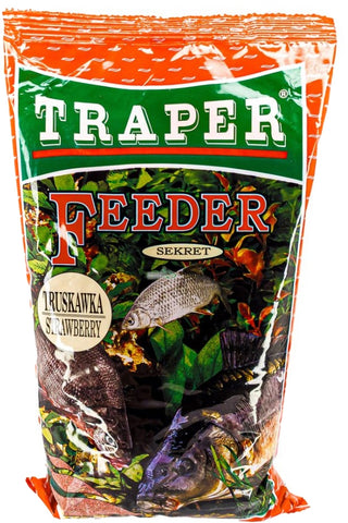 Traper Feeder Secret Groundbait - Red (Strawberry) 1kg