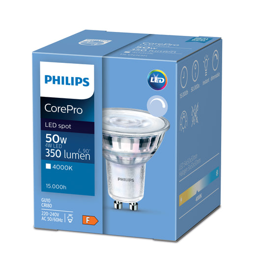 Philips CorePro LED Spot 4.6W = 50W LED GU10 2700K