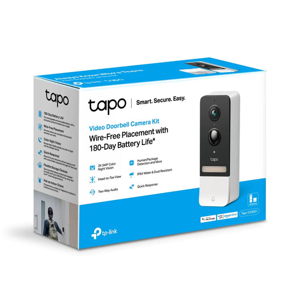 tp-link Tapo Smart Wireless Video Doorbell Kit inc Hub - TAPOD230S1