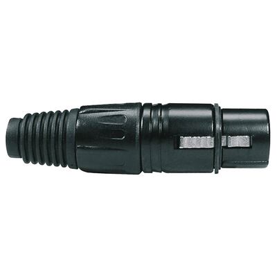 Boston XLR Plug, Female, 3-Pole (XLR-3-FVBK)