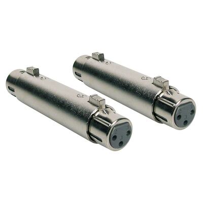 Boston Audio Connector (AT-340) - Female 3-pole XLR to Female 3-pole XLR