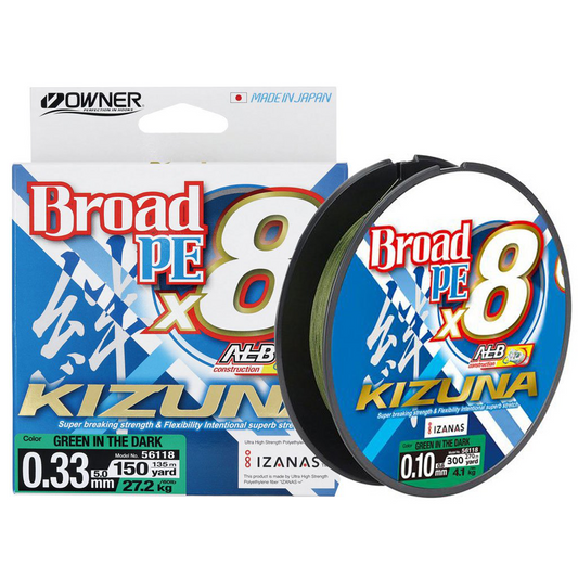 Owner PE Braid Broad Dark Green (135m/150yds)