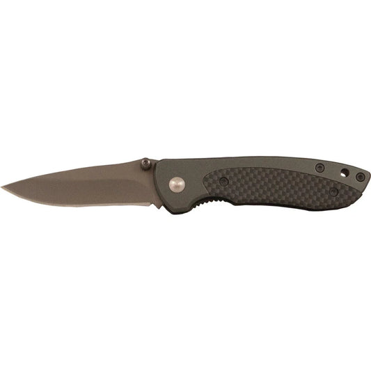 Whitby Knives 2.5" Carbon Fibre Effect Lock Knife LK1212