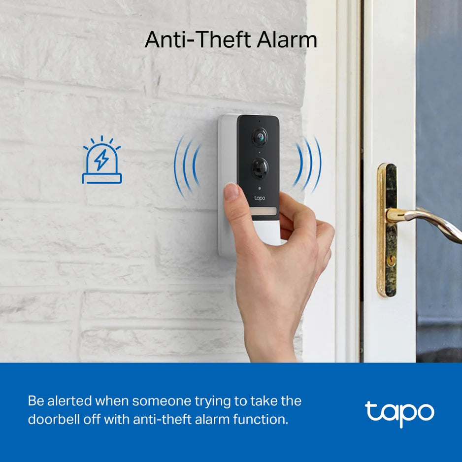 tp-link Tapo Smart Wireless Video Doorbell Kit inc Hub - TAPOD230S1