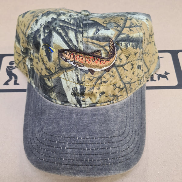 Beechfield Realtree Leather Bill Cap w/ Embroidered Patterns