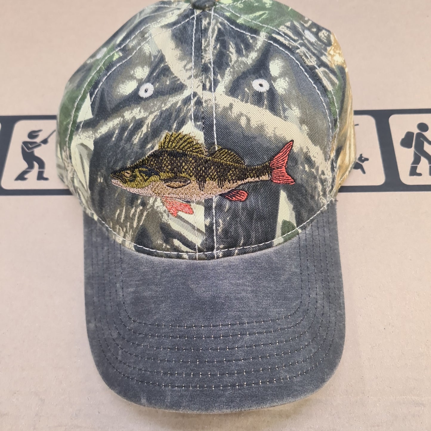 Beechfield Realtree Leather Bill Cap w/ Embroidered Patterns