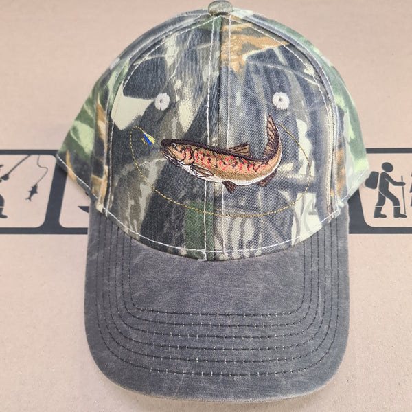 Beechfield Realtree Leather Bill Cap w/ Embroidered Patterns