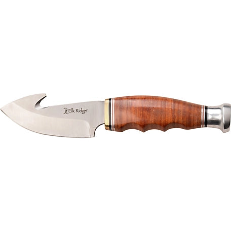 ELK RIDGE - OUTSKIRT - FIXED BLADE GUT HOOK KNIFE - ER-200-29LBR