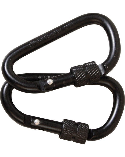 Kombat UK Locking Carabiner/Karabiner 8mm (Pair)