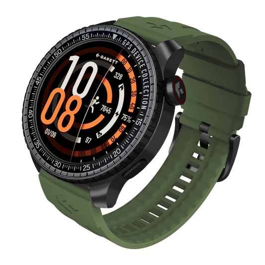 Garett Compass GPS Smartwatch - Black Steel