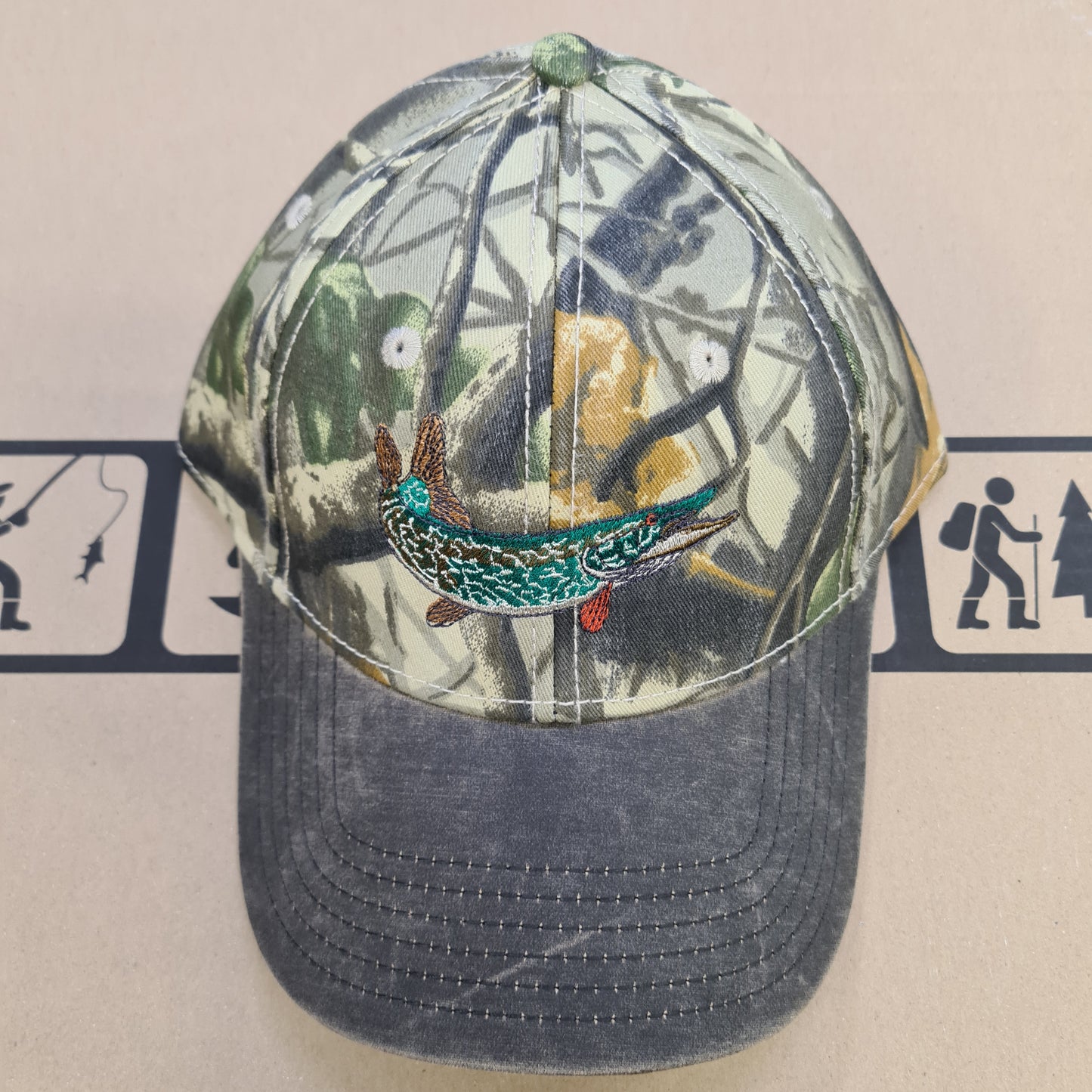 Beechfield Realtree Leather Bill Cap w/ Embroidered Patterns