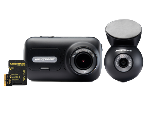 NEXTBASE 322GW Front and Rear Window Camera Combo + 64GB SD Card