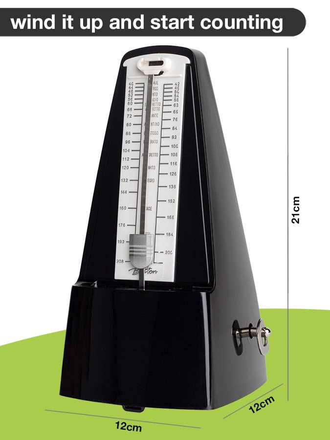 Boston Mechanical Metronome w/ Bell (BMM-60-BK)