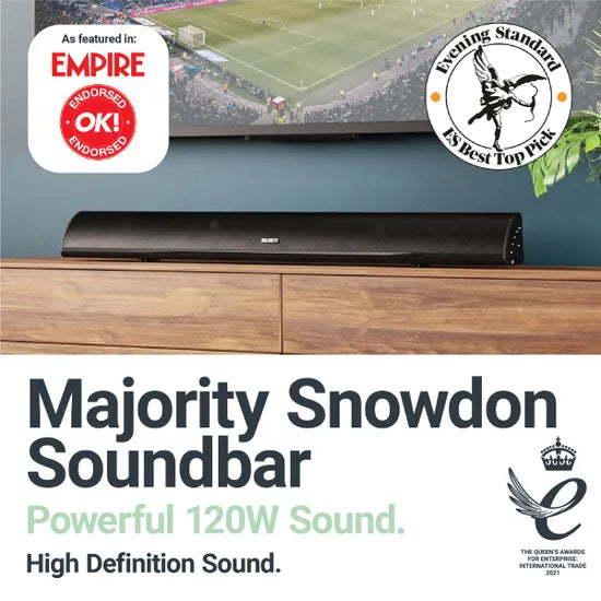 Majority Snowdon 2.1 Bluetooth Soundbar