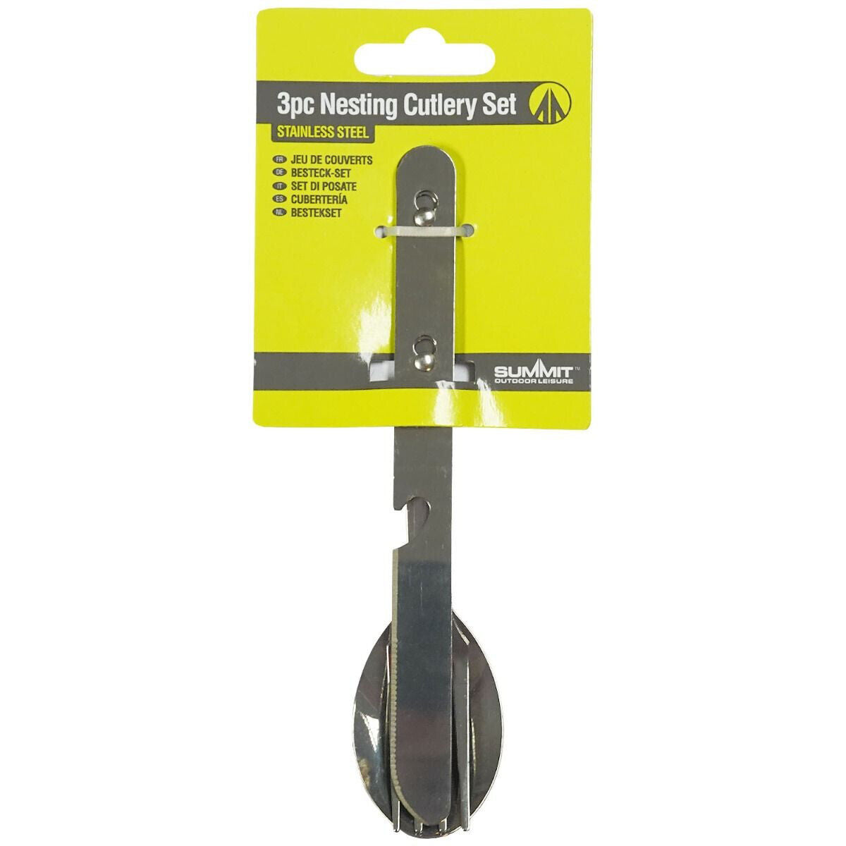 Summit Outdoor Leisure 3pce Nesting Cutlery Sets
