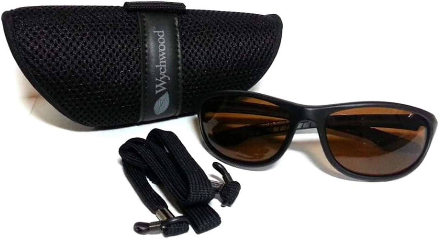 Wychwood Black Wrap Sunglasses