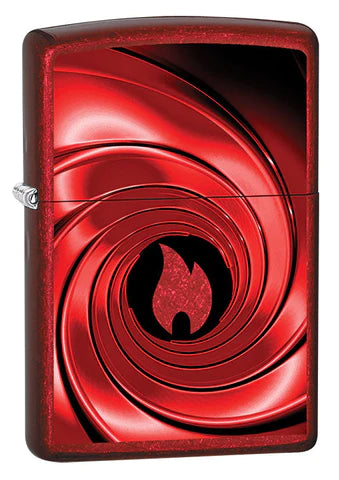 Zippo -  Red Swirl Design 21063