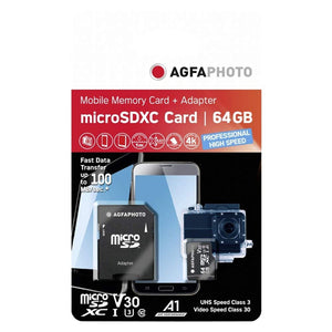 AGFA Photo microSDXC Card UHS-3 V30 High Speed