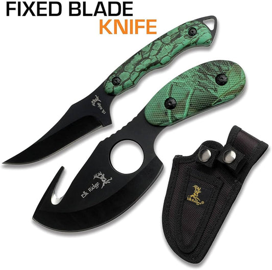 Elk Ridge - 2-PC Fixed Blade Hunting Knife Set - ER-300CA