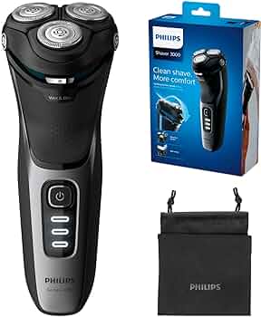 Philips Series 3000 Wet or Dry Men’s Electric Shaver with a 5D Pivot & Flex Heads S3231/52